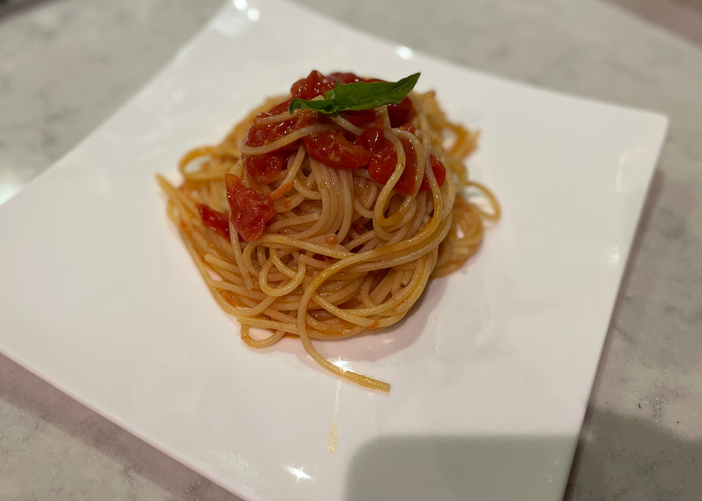 Spaghetti Pomodoro( with Red Datterino Tomatoes)
