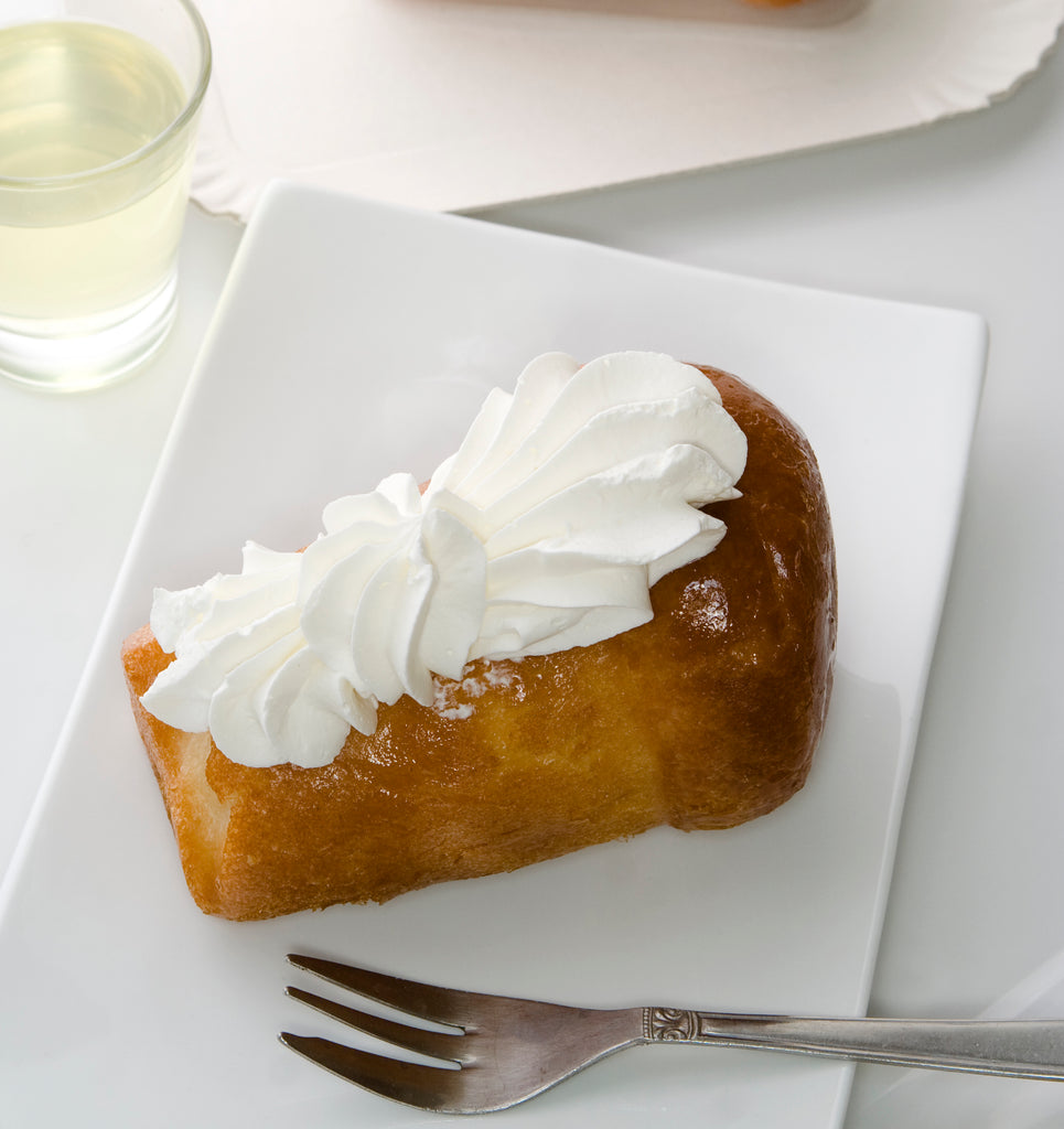 Baba Al Limoncello With Whipped Cream