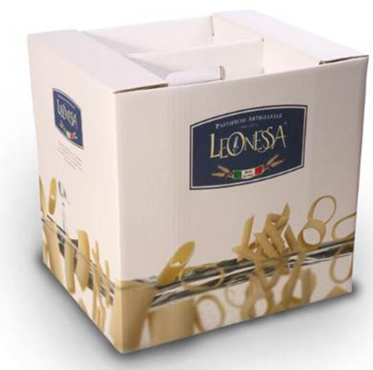 White Gift Box: 5 Packs Pasta by Leonessa + 2 Jars Tomatoes by Cosi Come + 1 Bottle Extra Virgin Olive Oil by Cosi Come+1 jar American BBQ Sauce